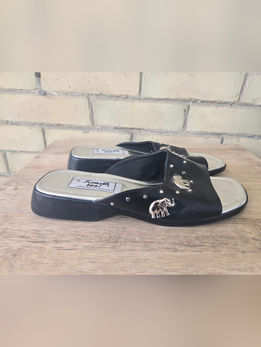 Vintage Leather Elephant Sandals